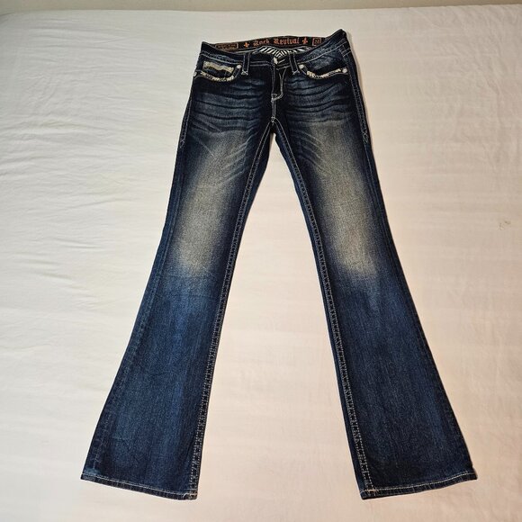 ROCK REVIVAL Etty Bootcut Jeans Size 29 - Picture 3 of 16